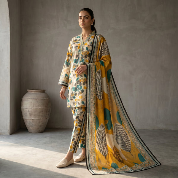 Printed Lawn 3-Piece — Summer Collection 2026