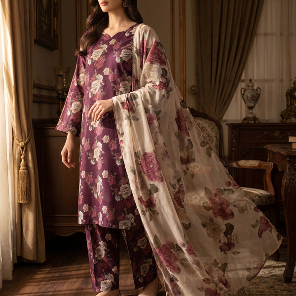 Printed Lawn 3-Piece — Summer Collection 2026