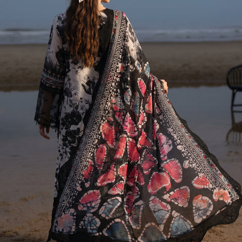 Embroidered Lawn 3-Piece with Chiffon Dupatta — Patch Series 2026