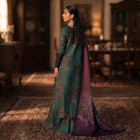 Embroidered Lawn 3-Piece with Chiffon Dupatta — Mehfil Collection 2026