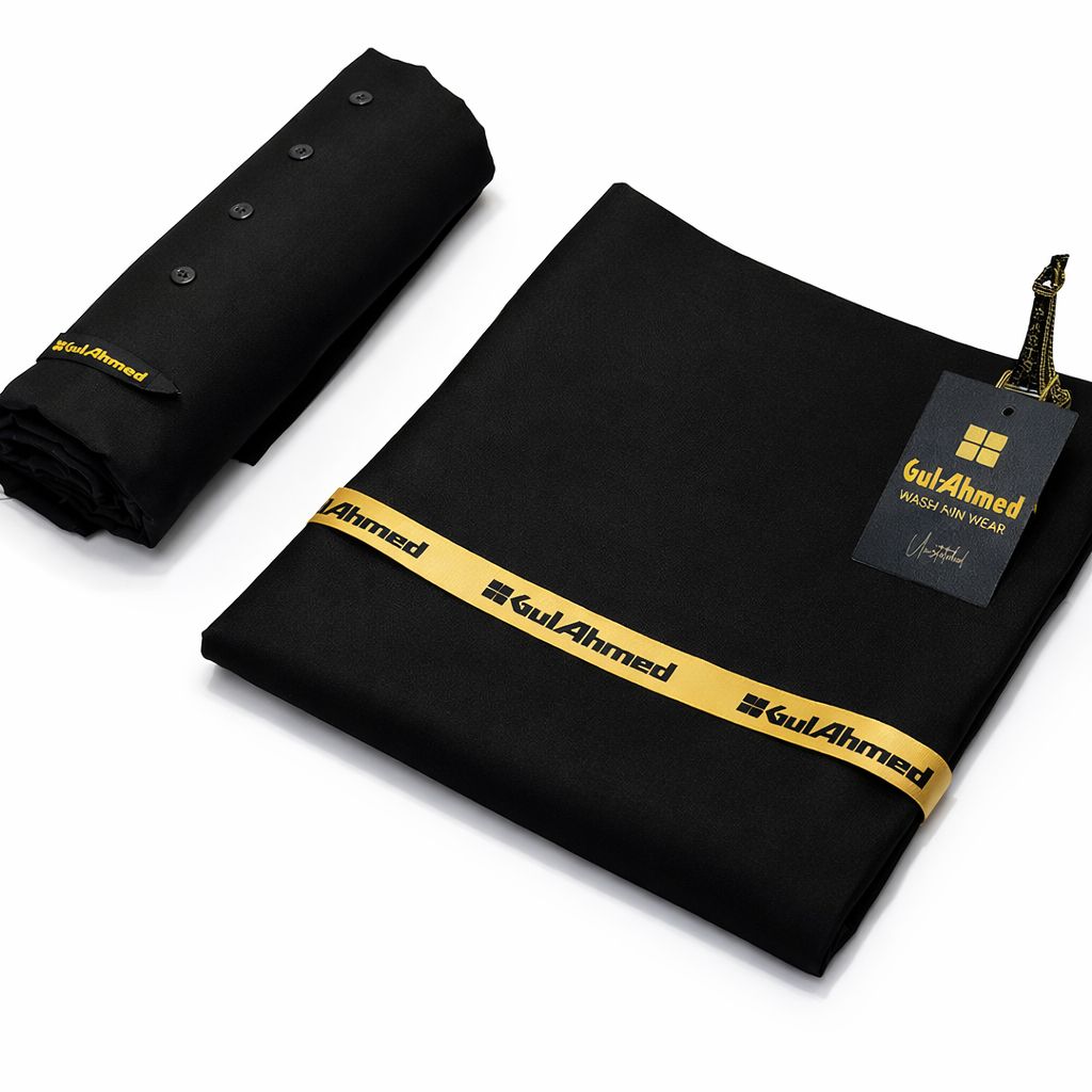 Gul Ahmed Wash & Wear Boski (BLACK)