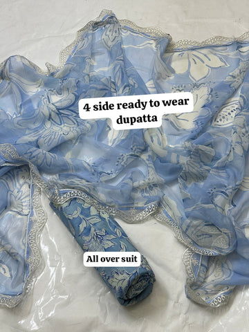 Embroidered Lawn 3-Piece with Chiffon Dupatta — Patch Series 2026