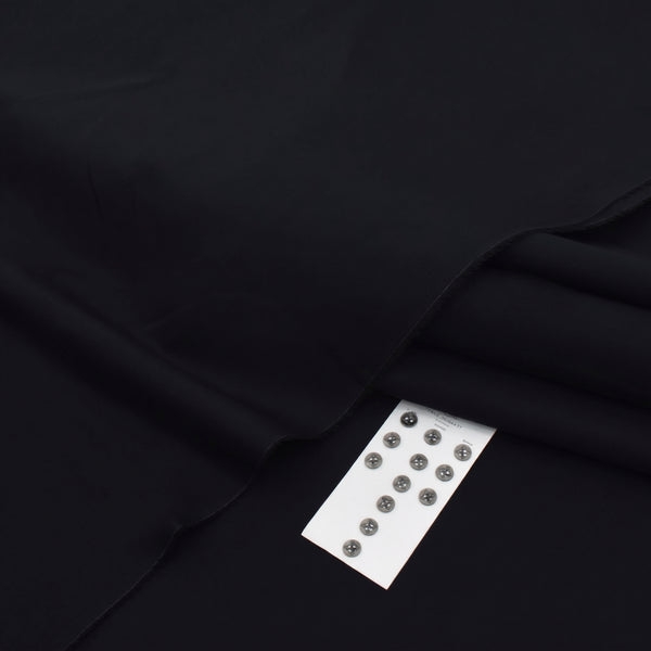 Black Soft Cotton Unstitched Suit — Men's Collection 2026