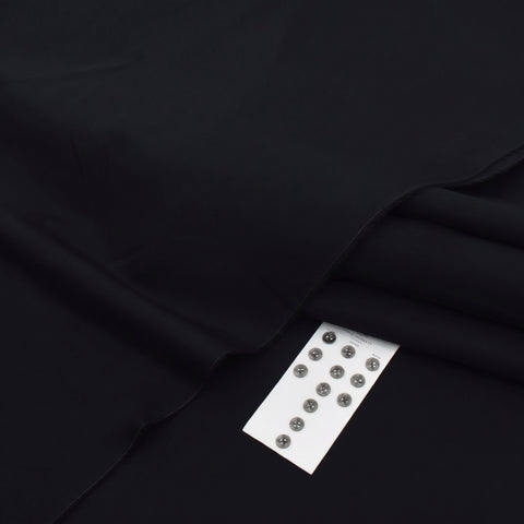 Black Soft Cotton Unstitched Suit — Men's Collection 2026
