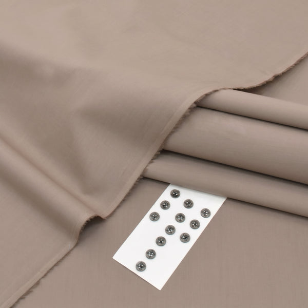 Stone Soft Cotton Unstitched Suit — Men's Collection 2026