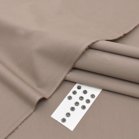 Stone Soft Cotton Unstitched Suit — Men's Collection 2026