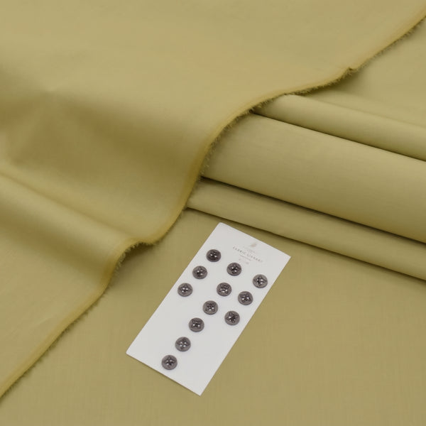 Golden Soft Cotton Unstitched Suit — Men's Collection 2026