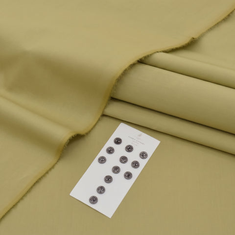 Golden Soft Cotton Unstitched Suit — Men's Collection 2026
