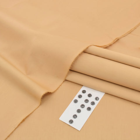 Salmon Soft Cotton Unstitched Suit — Men's Collection 2026