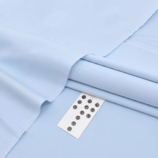 Morning blue Soft Cotton Unstitched Suit — Men's Collection 2026