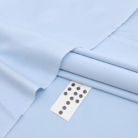 Morning blue Soft Cotton Unstitched Suit — Men's Collection 2026